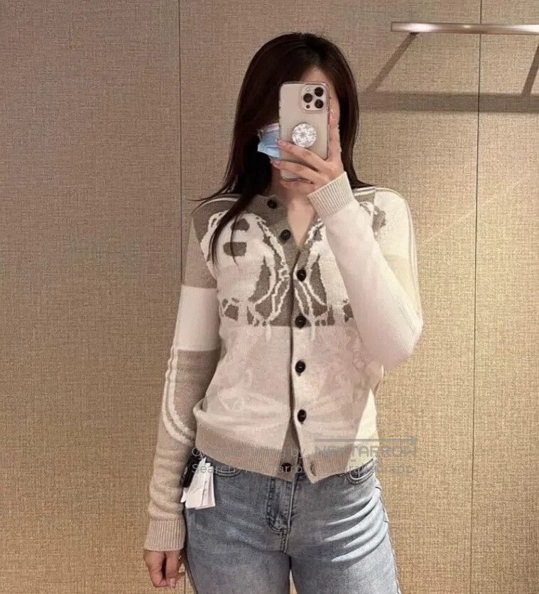 Hermes Hermes Multicolor Jacquard Cashmere Crewneck Single-breast Size XXS / US 00 / IT 34 - 7 Thumbnail