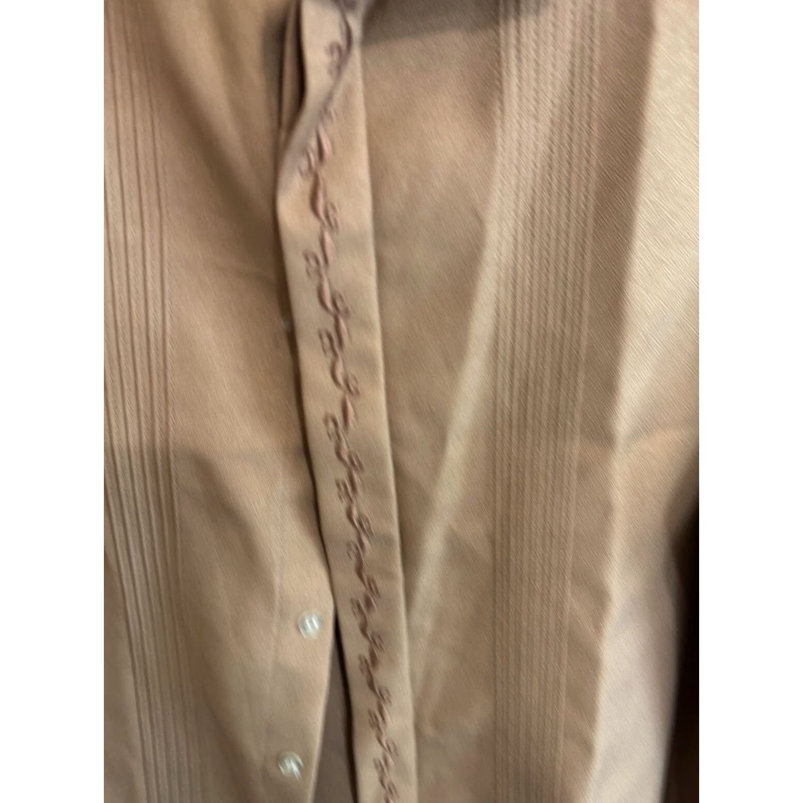 Vintage Barong Filipino Gray Embroidered Filipino Shirt XL Mens Long Sleeve Shirt Size US XL / EU 56 / 4 - 6 Thumbnail
