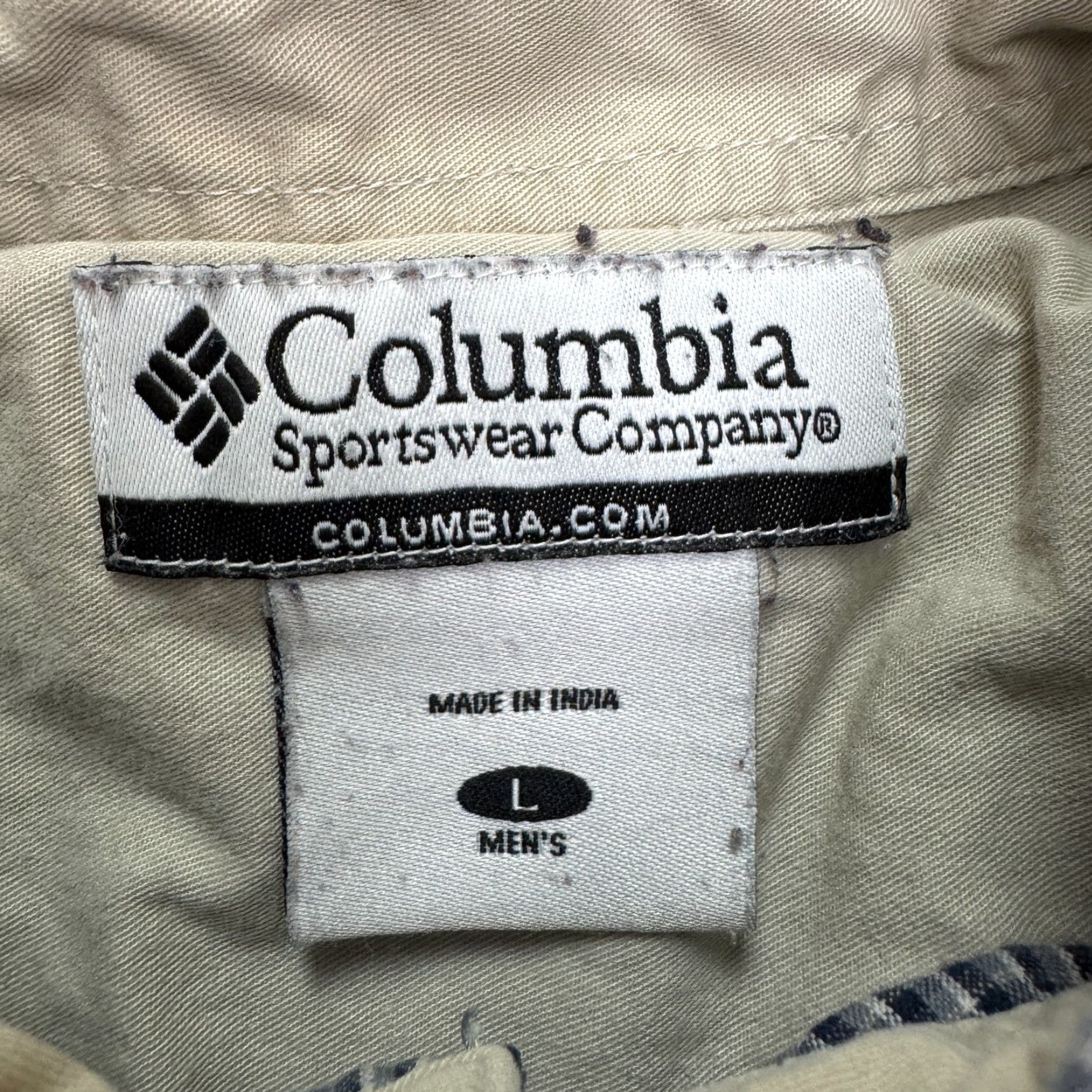 Vintage Columbia Men's Blue Plaid Cotton Button-Down Shirt Large Casual Outdoor Camp Hiking Size US L / EU 52-54 / 3 - 7 Thumbnail