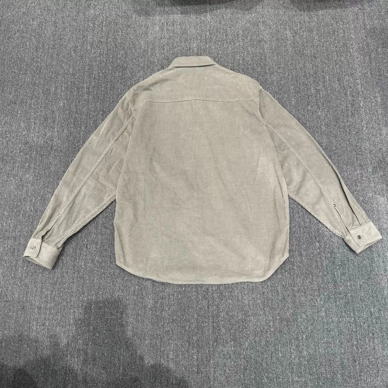 Dior DIOR Gray Corduroy Logo Shirt Jacket 42 98 New Size US L / EU 52-54 / 3 - 2 Thumbnail