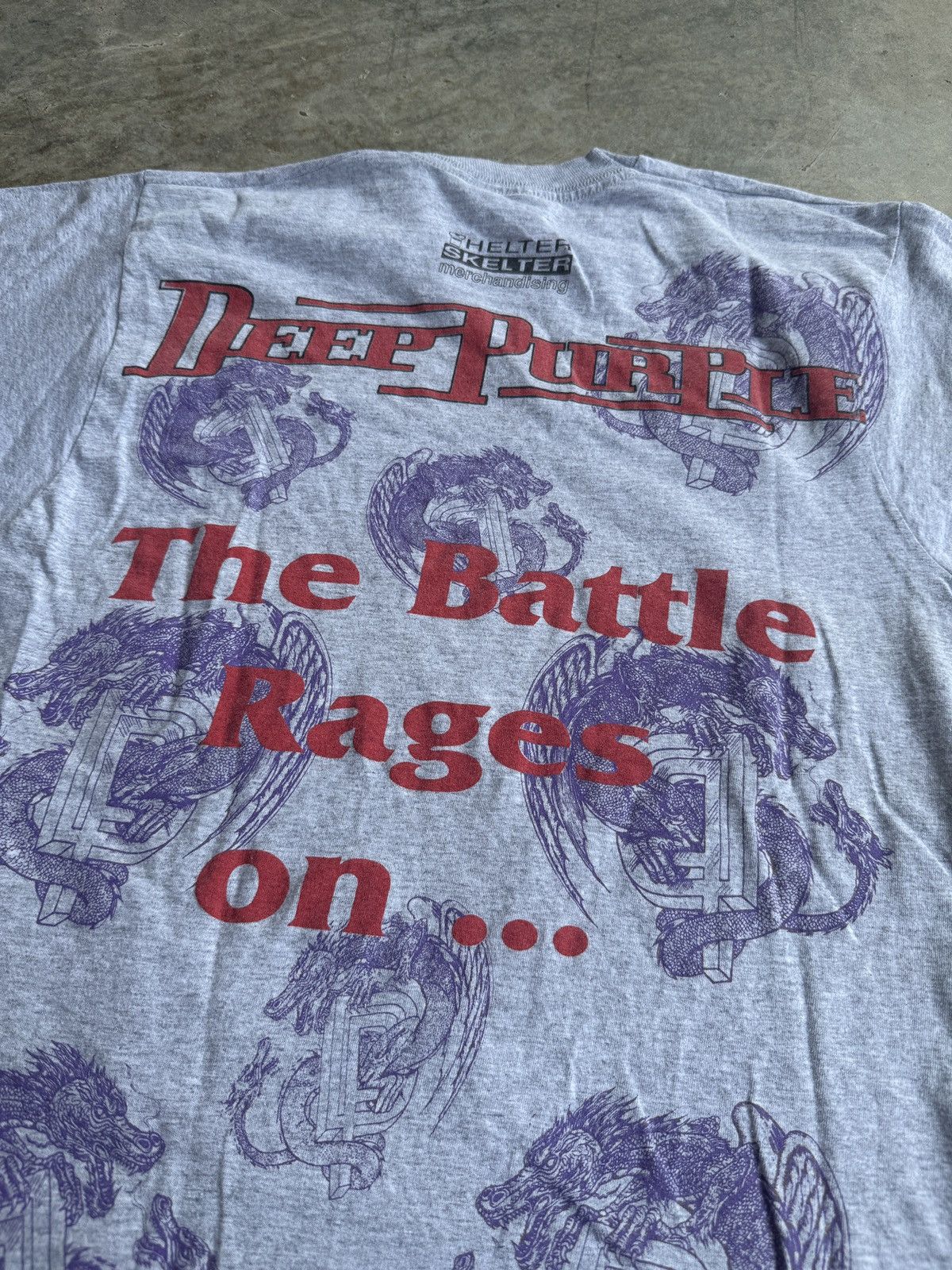 Band Tees × Vintage *RARE* VINTAGE 1993 DEEP PURPLE BATTLE RAGES ON TOUR TEE Size US M / EU 48-50 / 2 - 6 Thumbnail