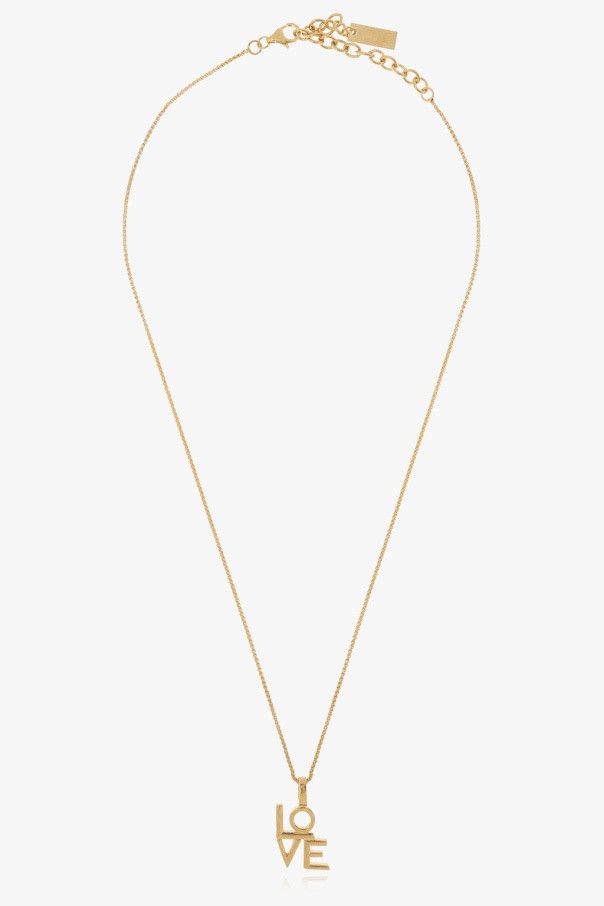 Saint Laurent Paris o1smrcs1224 Size: OS / Love Necklace in Metal in Gold Size ONE SIZE - 1 Thumbnail