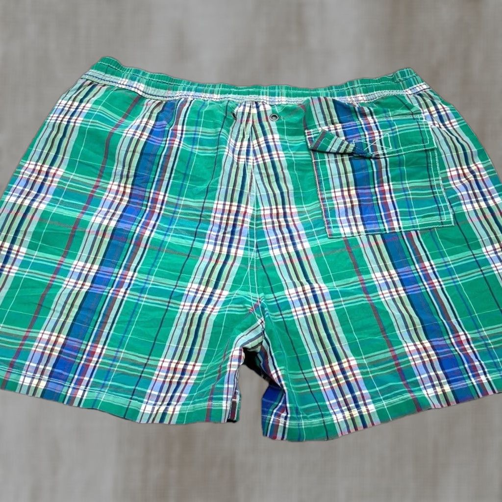 Polo Ralph Lauren VINTAGE Polo Ralph Lauren Swim Trunks Men L Green Polo Ralph Lauren Swim Trunks Men L Green 90s Tartan Size US L / EU 52-54 / 3 - 1 Thumbnail