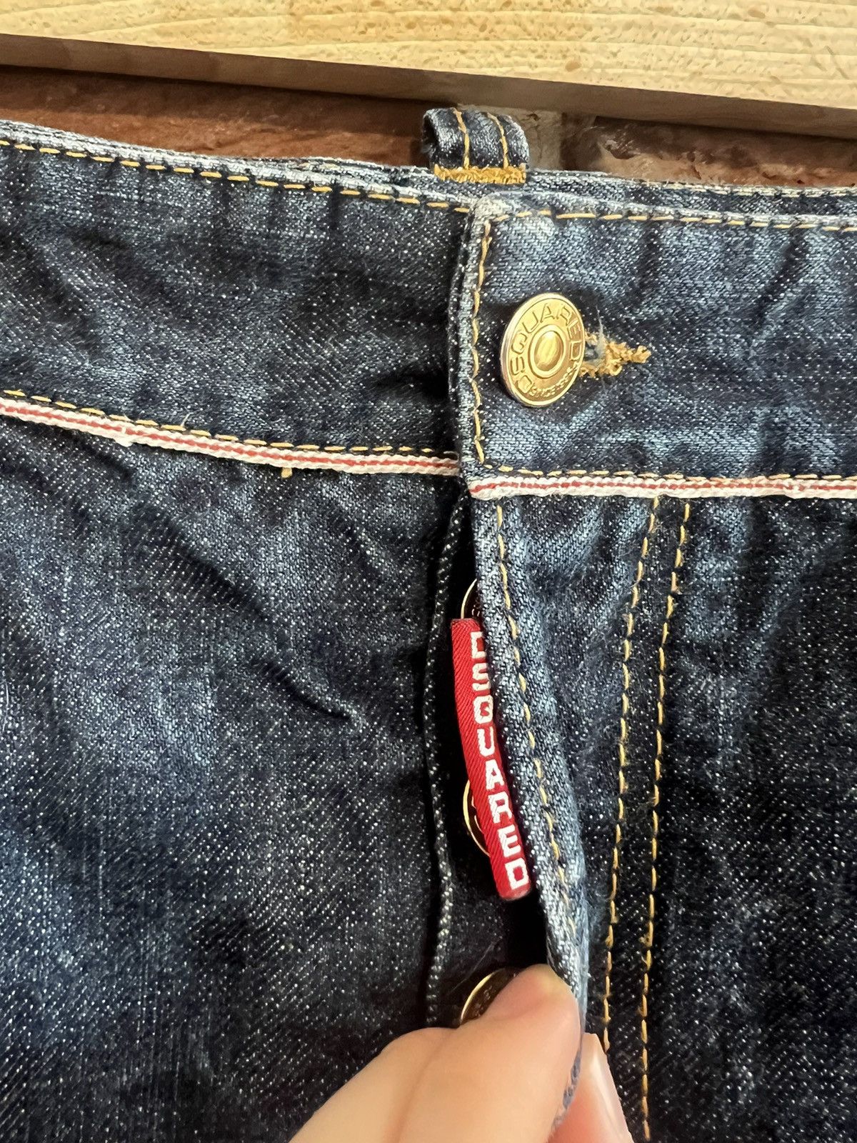 Dsquared2 Rare Dsquared2 Vintage Y2K Mini Skirt Selvedge Denim 42 Size 28" / US 6 / IT 42 - 3 Thumbnail