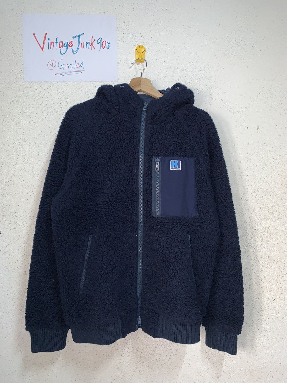 Vintage Vintage Helly Hansen fleece jacket Hoodies Size US XL / EU 56 / 4 - 1 Thumbnail