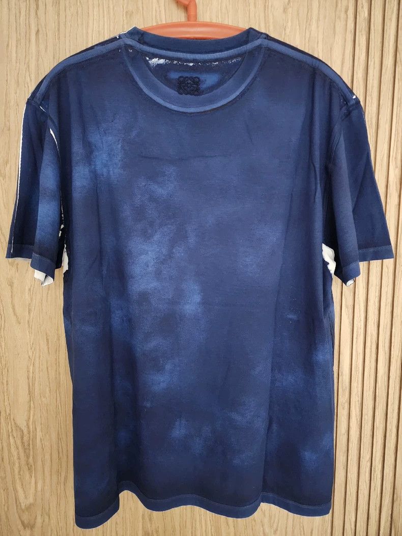 Loewe LOEWE Round neck T-shirt short sleeves blue and white Size S / US 4 / IT 40 - 2 Thumbnail