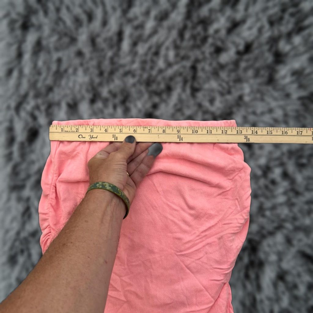 Sundry Sundry Skirt Womens 0 Pink Ruched Pull On Mini Rayon Cotton Stretch Casual Size 25" / US 0 / IT 36 - 1 Thumbnail