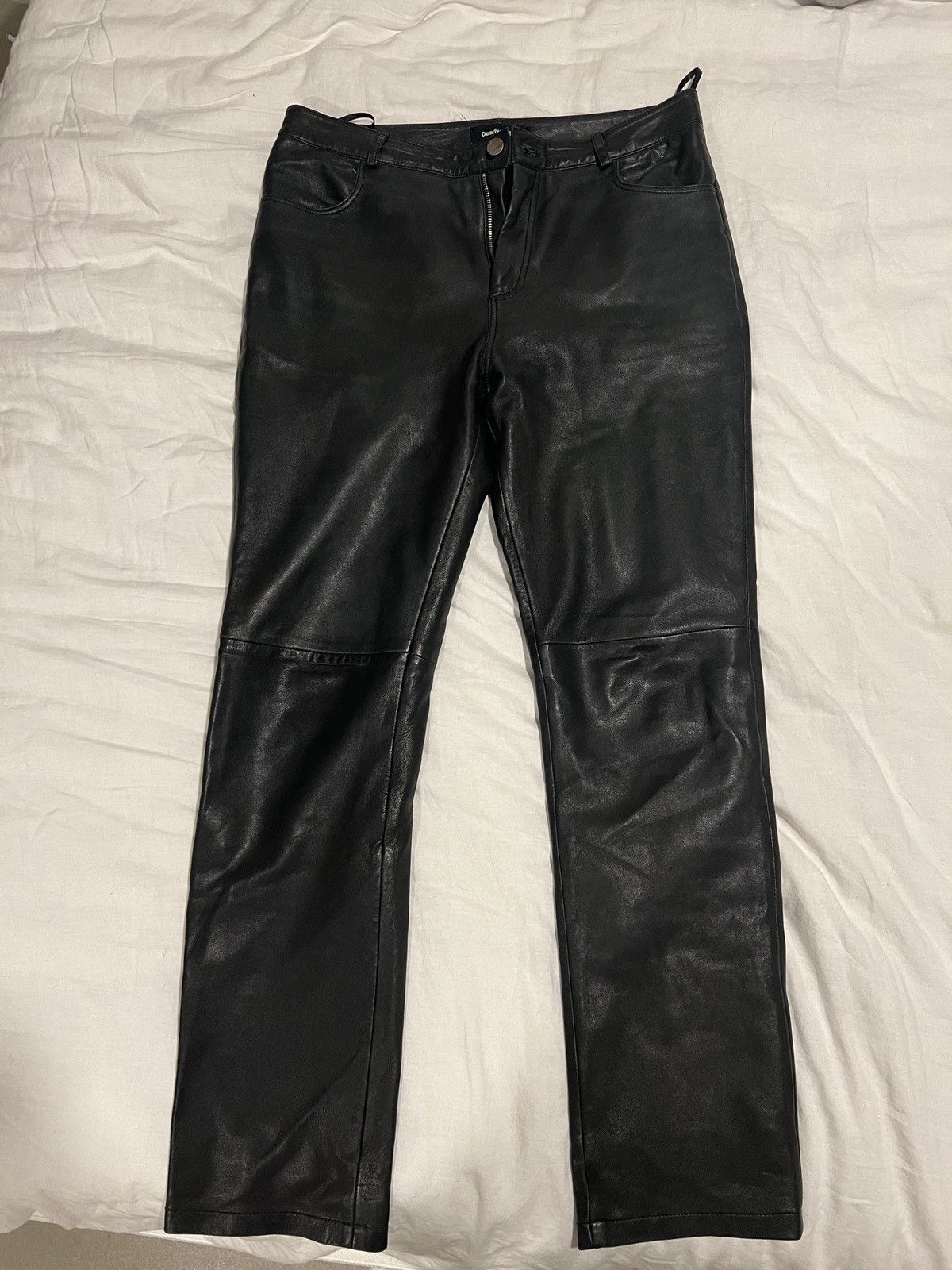 image of Deadwood Phoenix Leather Pants in Black, Men's (Size 34)