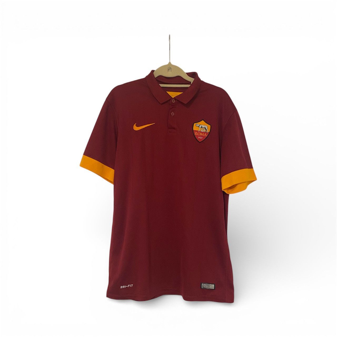Nike Francesco Totti As Roma 2016 home jersey Size US M / EU 48-50 / 2 - 2 Thumbnail