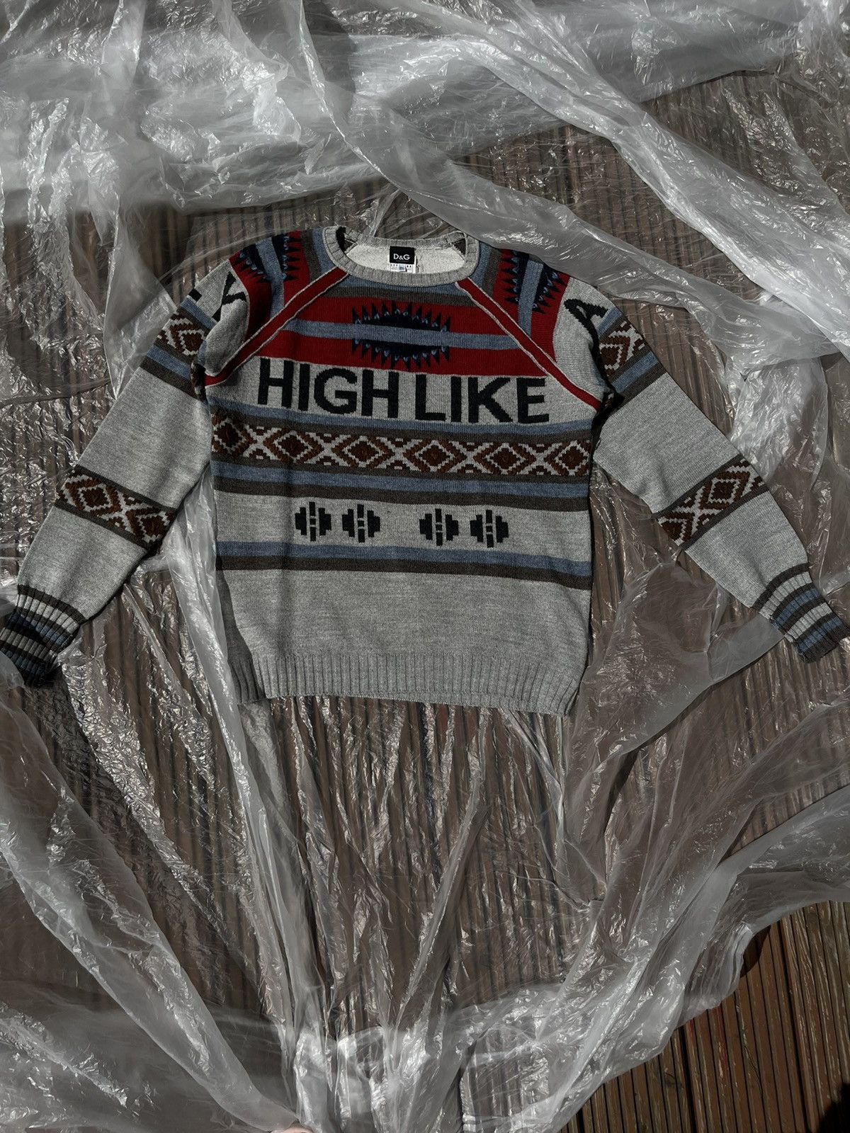 Dolce & Gabbana × Vintage Vintage D&G sweater Size US XXL / EU 58 / 5 - 2 Thumbnail