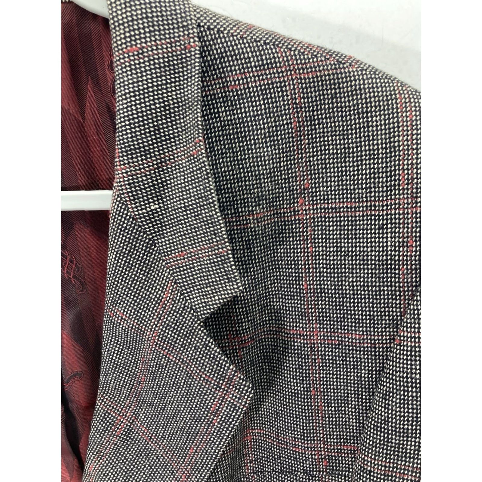 Vintage VINTAGE Larry Davis Western Blazer Sport Coat 46R Gray 2 Button Men Jacket Blazer Rodeo Cowboy Shirt Mens Size 46R - 4 Thumbnail