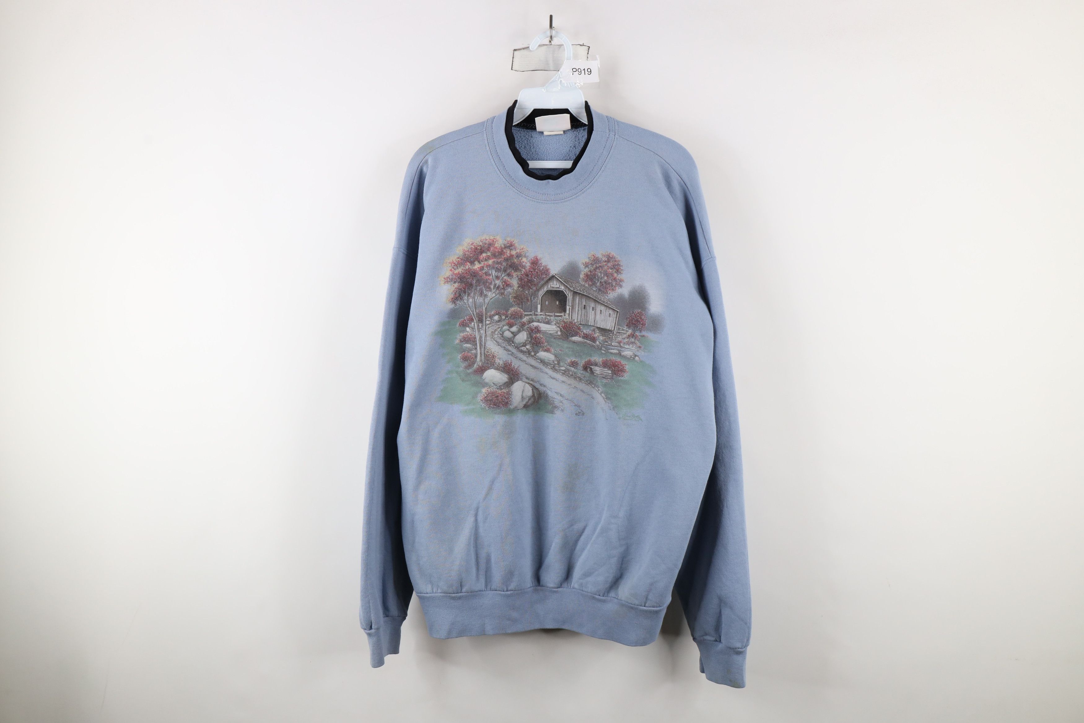Vintage Vintage 90s Country Primitive Country Road Farm Sweatshirt Size XL / US 12-14 / IT 48-50 - 1 Thumbnail