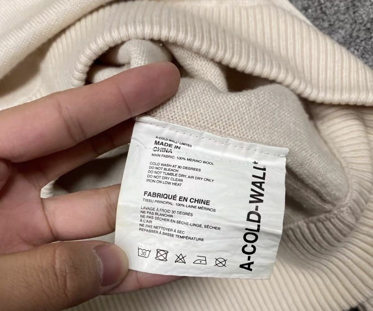 A-COLD-WALL* A-Cold-Wall ACW Embroidered Logo Deconstructed Sweater J16 Size US M / EU 48-50 / 2 - 6 Thumbnail