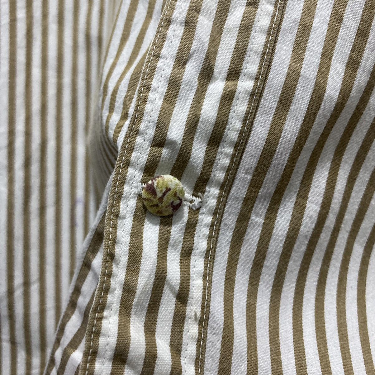 Japanese Brand × OVER THE STRiPES Sick☠️ Berger Allemond Striped Ls Shirt Size US M / EU 48-50 / 2 - 7 Thumbnail