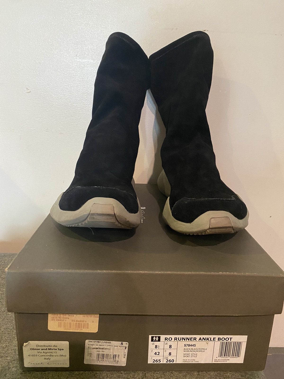 Rick Owens Rick Owens x Adidas runner ankle boot | Grailed