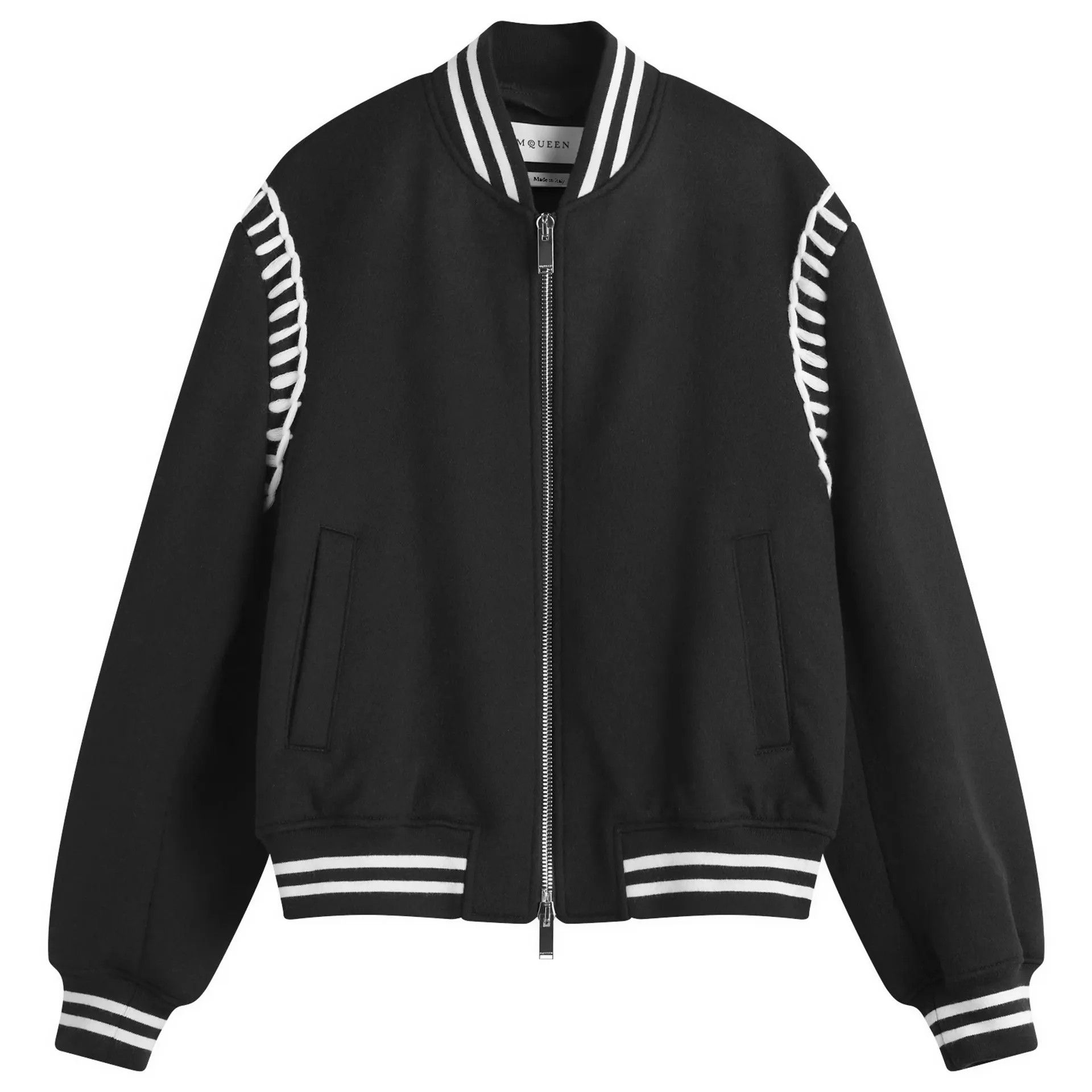 o1srvl11e0226 Bomber Jacket In Black