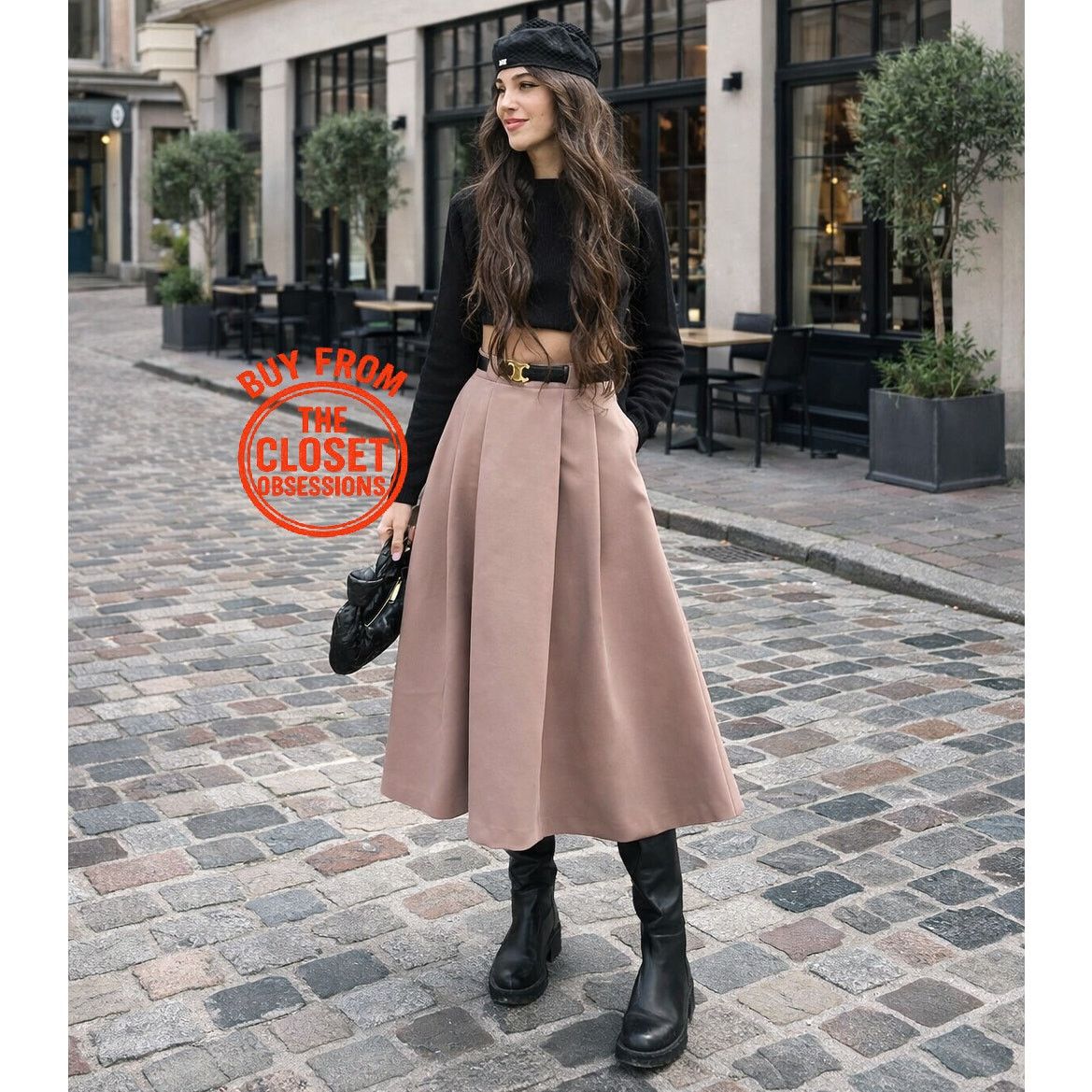 Zara ZARA Wool Blend Midi Skirt NWT Quiet Luxury High Waist Size 32" / US 10 / IT 46 - 10 Thumbnail