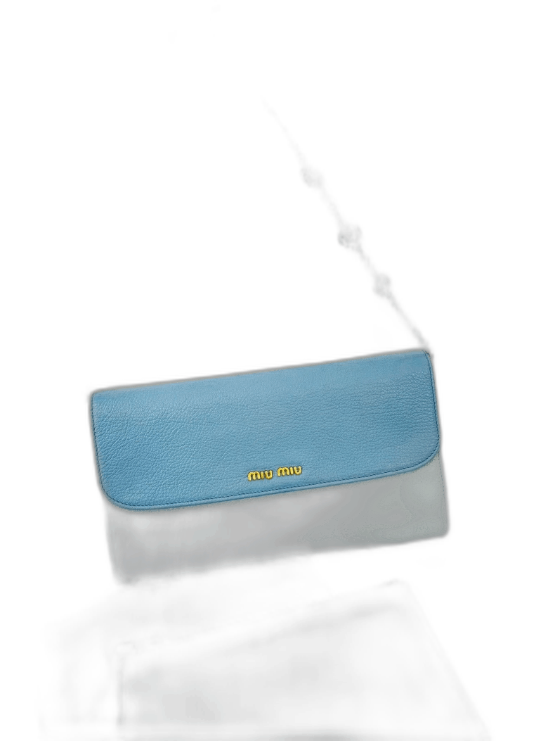 Prada Miumiu TriFold Wallet with Chain-2506 Size ONE SIZE - 1 Thumbnail