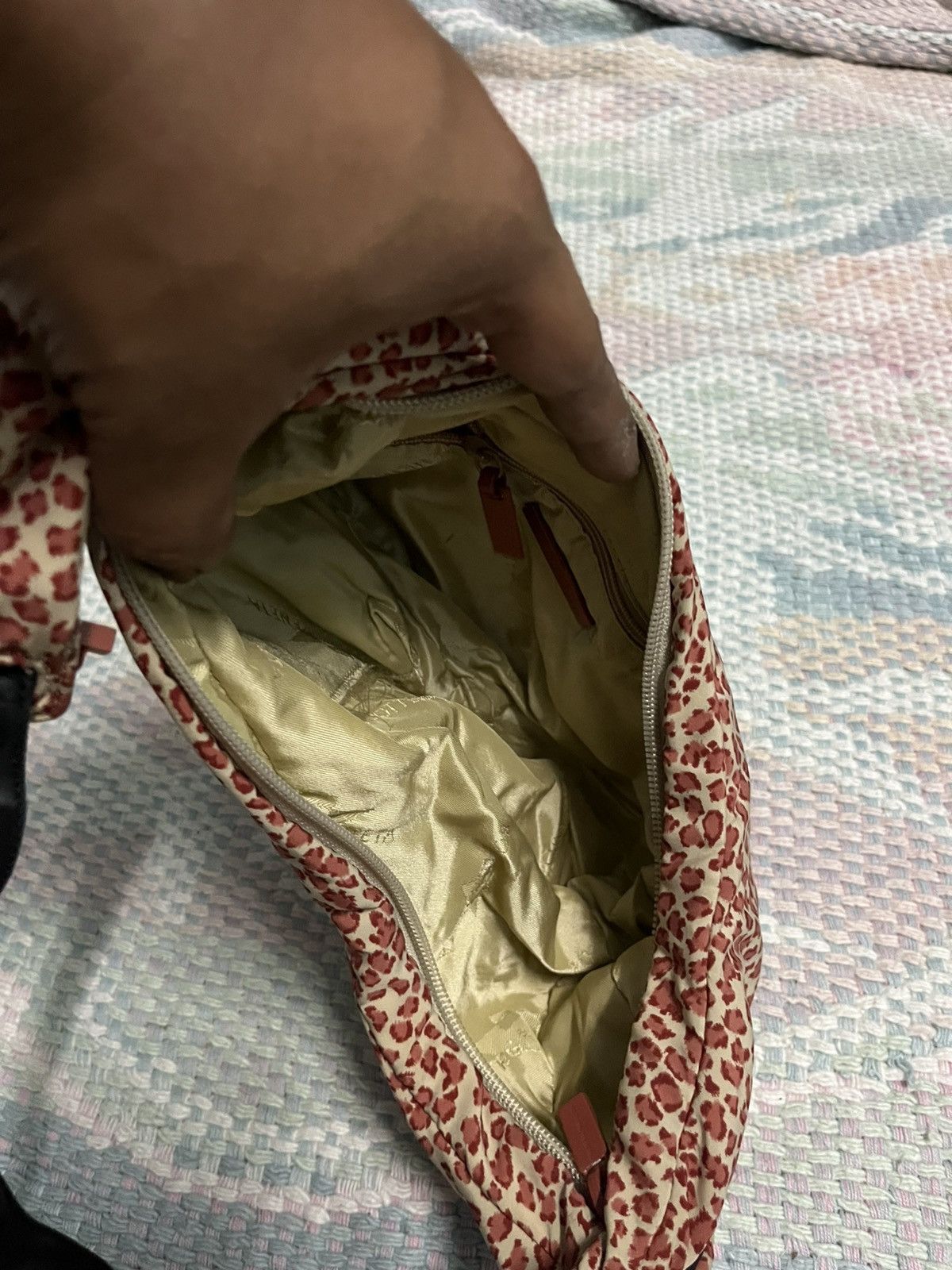 Bottega Veneta Bottega Veneta Braune Nylon-Hobo-Tasche mit Leopardenmuster Size ONE SIZE - 5 Thumbnail