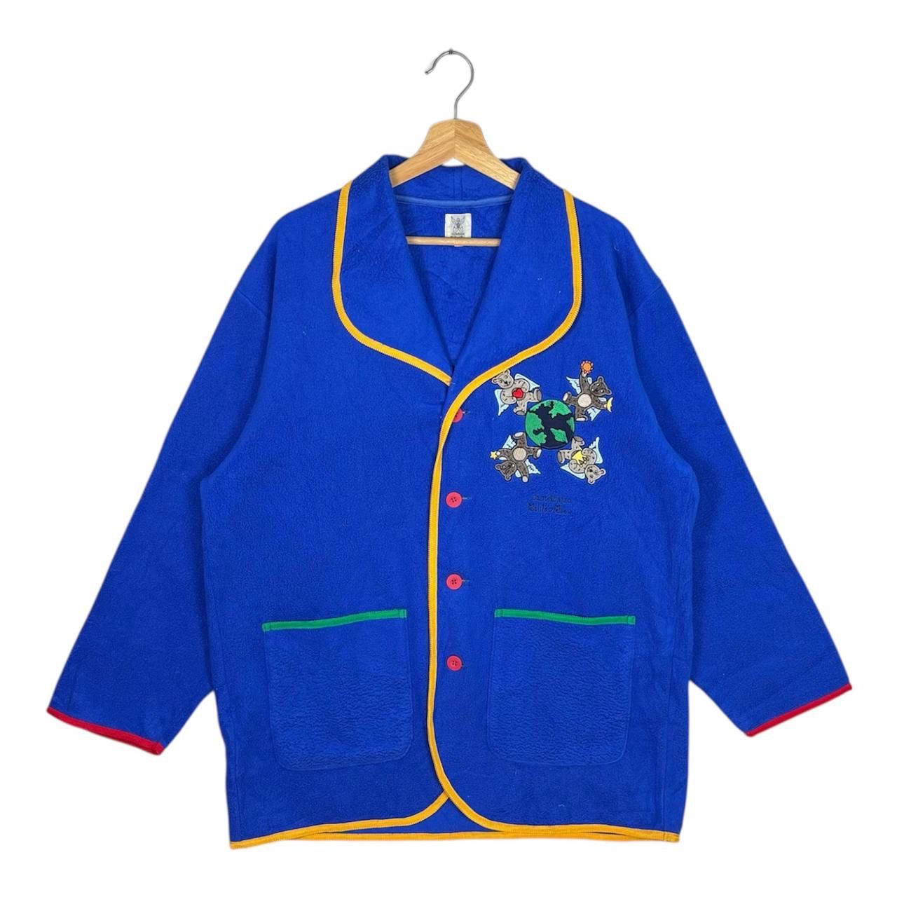 Jean Charles De Castelbajac Jean Charles de Castelbajac Blue Fleece Cardigan Size US L / EU 52-54 / 3 - 1 Thumbnail