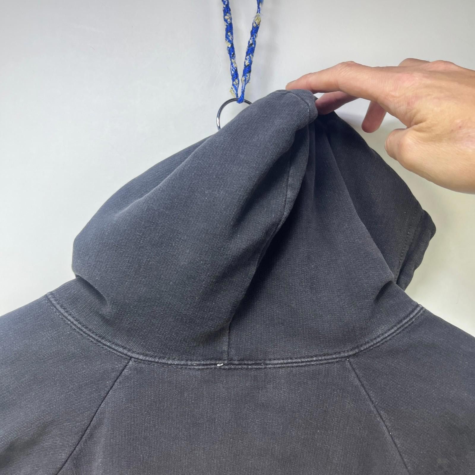 Vintage Vintage 90s Sun Faded Blank Black Raglan Waffle Zip Hoodie L Size US L / EU 52-54 / 3 - 9 Thumbnail