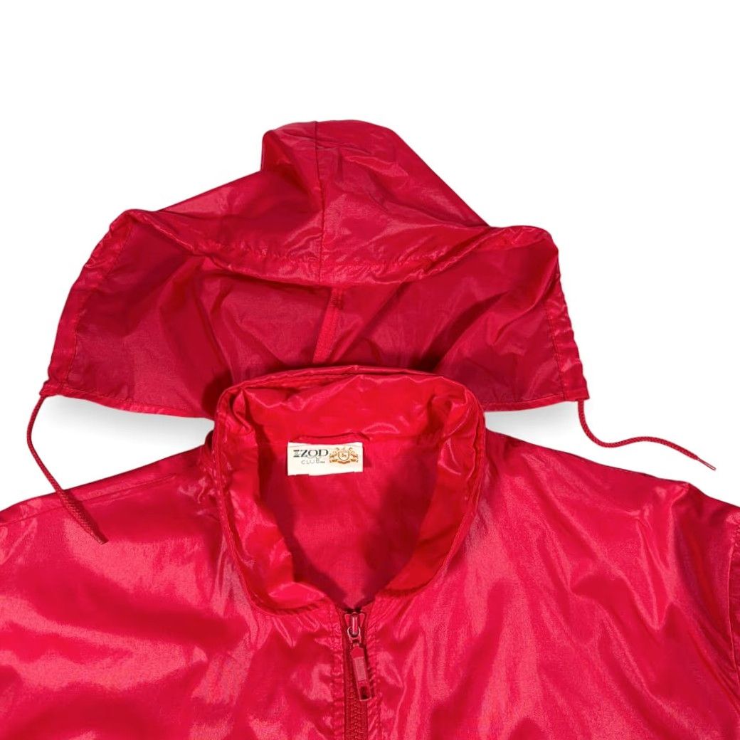 Izod VINTAGE Izod Jacket Windbreaker Nylon 80s Adult Large Red Jersey Mens Size US L / EU 52-54 / 3 - 2 Thumbnail