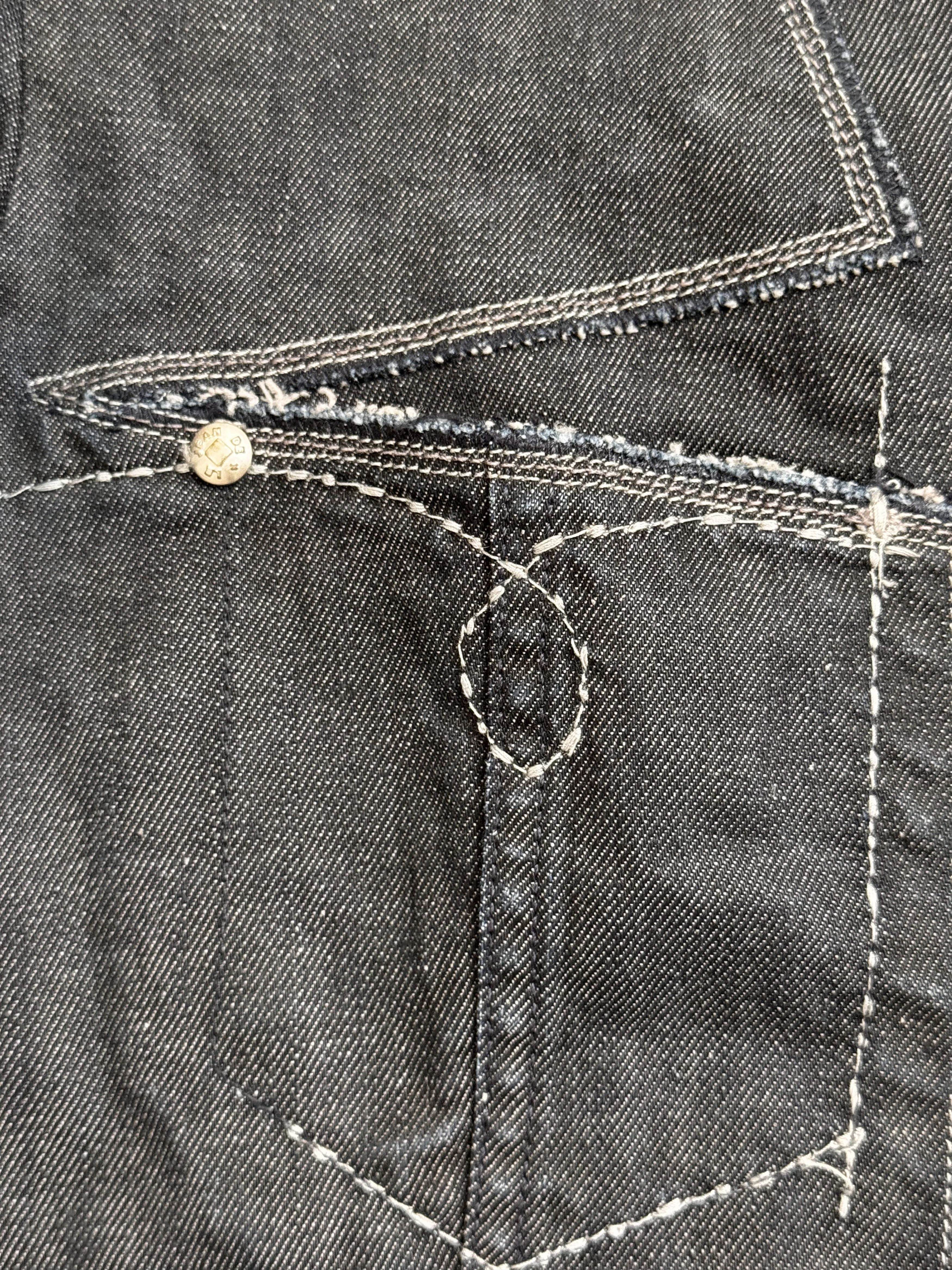 Marithe + Francois Girbaud VTG Marithe Francois Girbaud Button Denim Overshirt Jacket Size S / US 4 / IT 40 - 5 Thumbnail