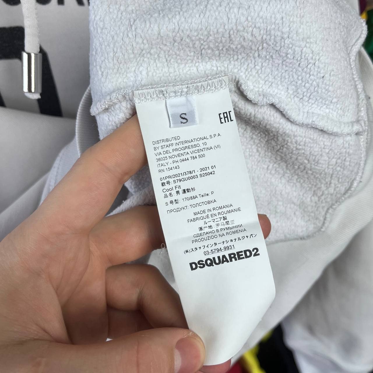 Dsquared2 Dsquared2 ICON Big Logo White Hoodie Size US S / EU 44-46 / 1 - 14 Thumbnail
