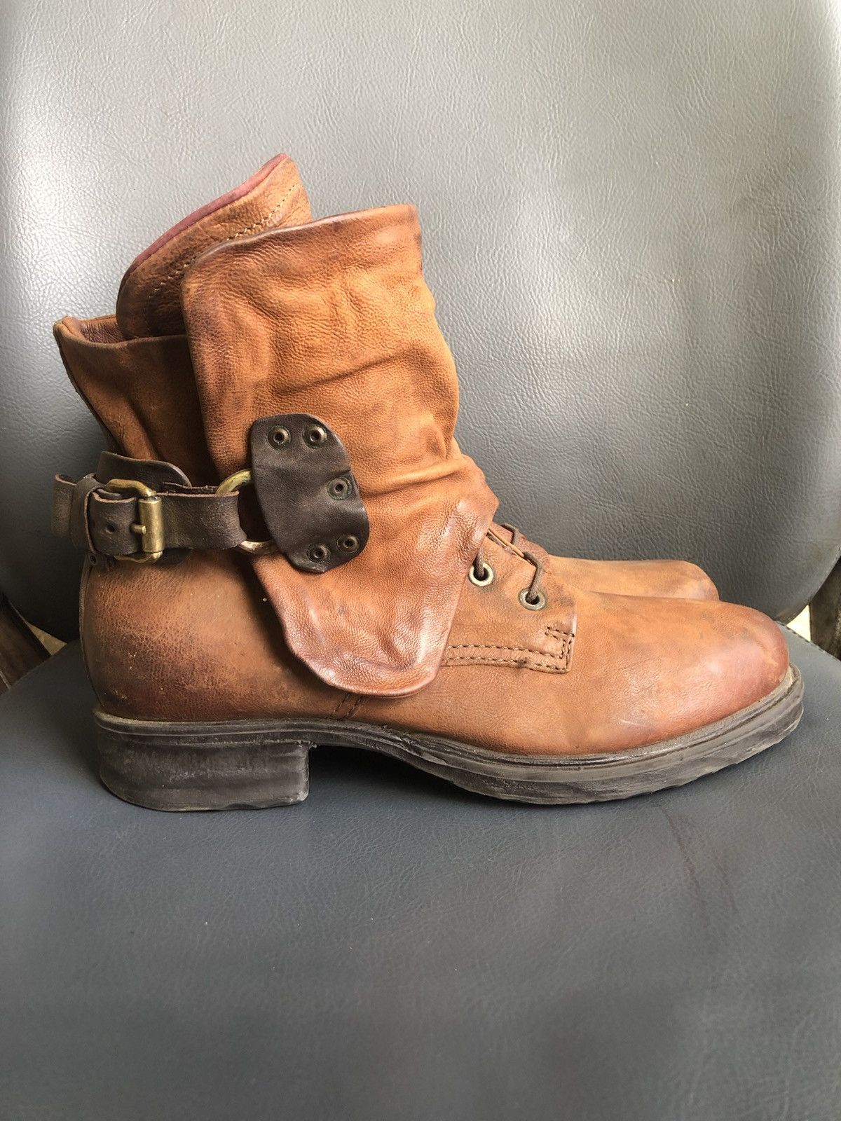 A.S.98 A.S 98 Brown Calfskin Leather Women’s Boots Size 39 Size US 9 / IT 39 - 3 Thumbnail