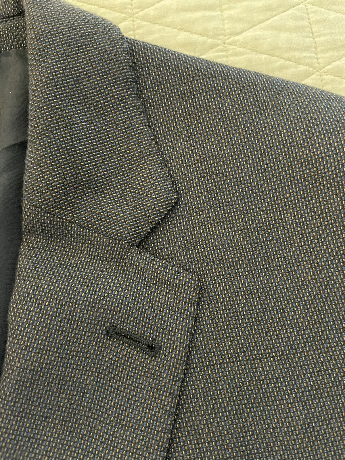 Armani Collezioni Iridescent Navy Nailhead Jacket Size 42R - 2 Thumbnail