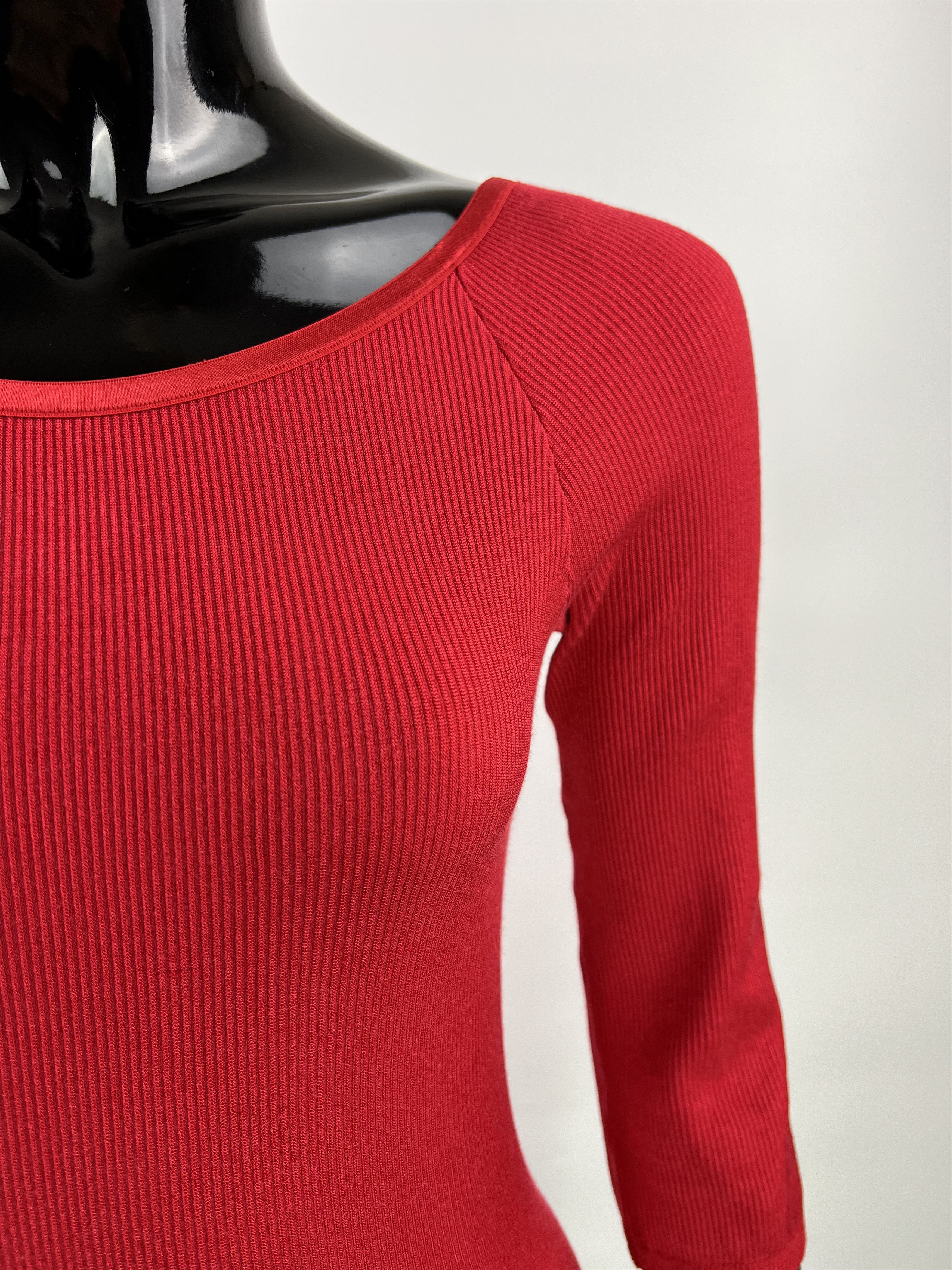 Wolford Wolford Red Ribbed Bodysuit Size M Size M / US 6-8 / IT 42-44 - 6 Thumbnail