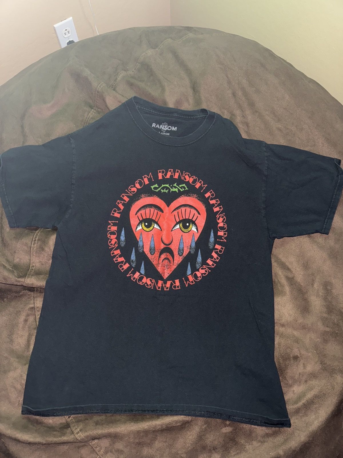 Ransom Clothing Crying Heart Tee Size US L / EU 52-54 / 3 - 1 Thumbnail