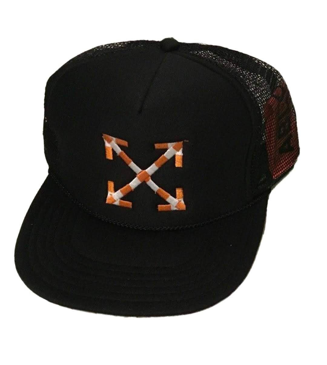 image of Virgil Abloh Mca Figures Of Speech Arrows Trucker Hat - Unisex in Black, Men's