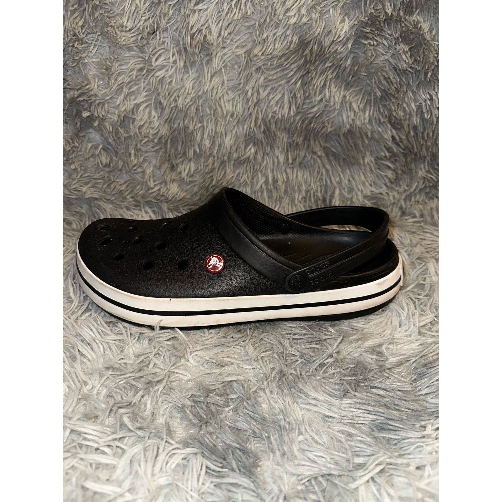 Crocs Crocs Crocband Clog - Black/White Mens Size 11 Size US 11 / EU 44 - 2 Thumbnail