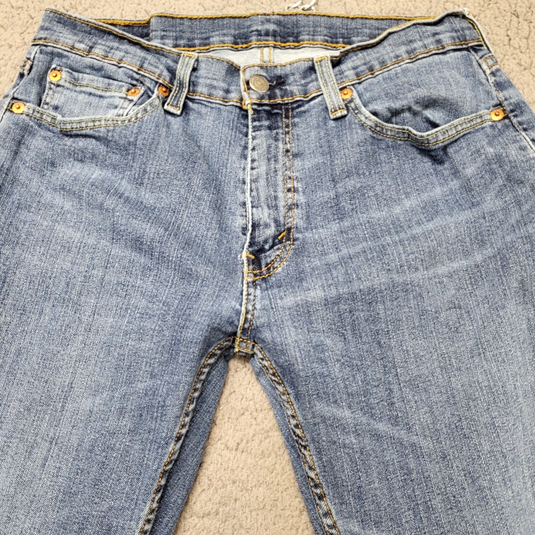 Levi's Levi's 550 Jeans Mens 32x30 Blue Denim Light Stonewash Straight Regular 5-Pocket Belt Loops Casual Streetwear Cowboy Hip Hop Retro 90s USA Size US 32 / EU 48 - 4 Thumbnail