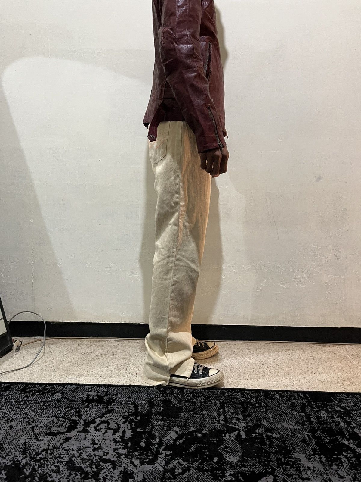 Walter Van Beirendonck Vintage archive W&LT Kiss The Future flared denim pants Size US 31 - 12 Thumbnail
