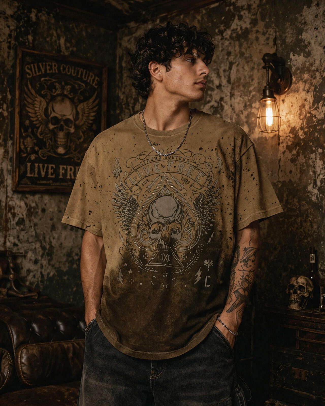 Other Xtreme Couture skull tee distressed streetwear essential 2x Size US XXL / EU 58 / 5 - 1 Thumbnail