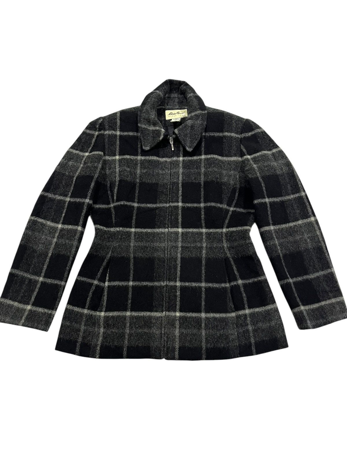Eddie Bauer × Vintage VINTAGE EDDIE BAUER CHECKERED WOOL JACKET Size S / US 4 / IT 40 - 1 Thumbnail