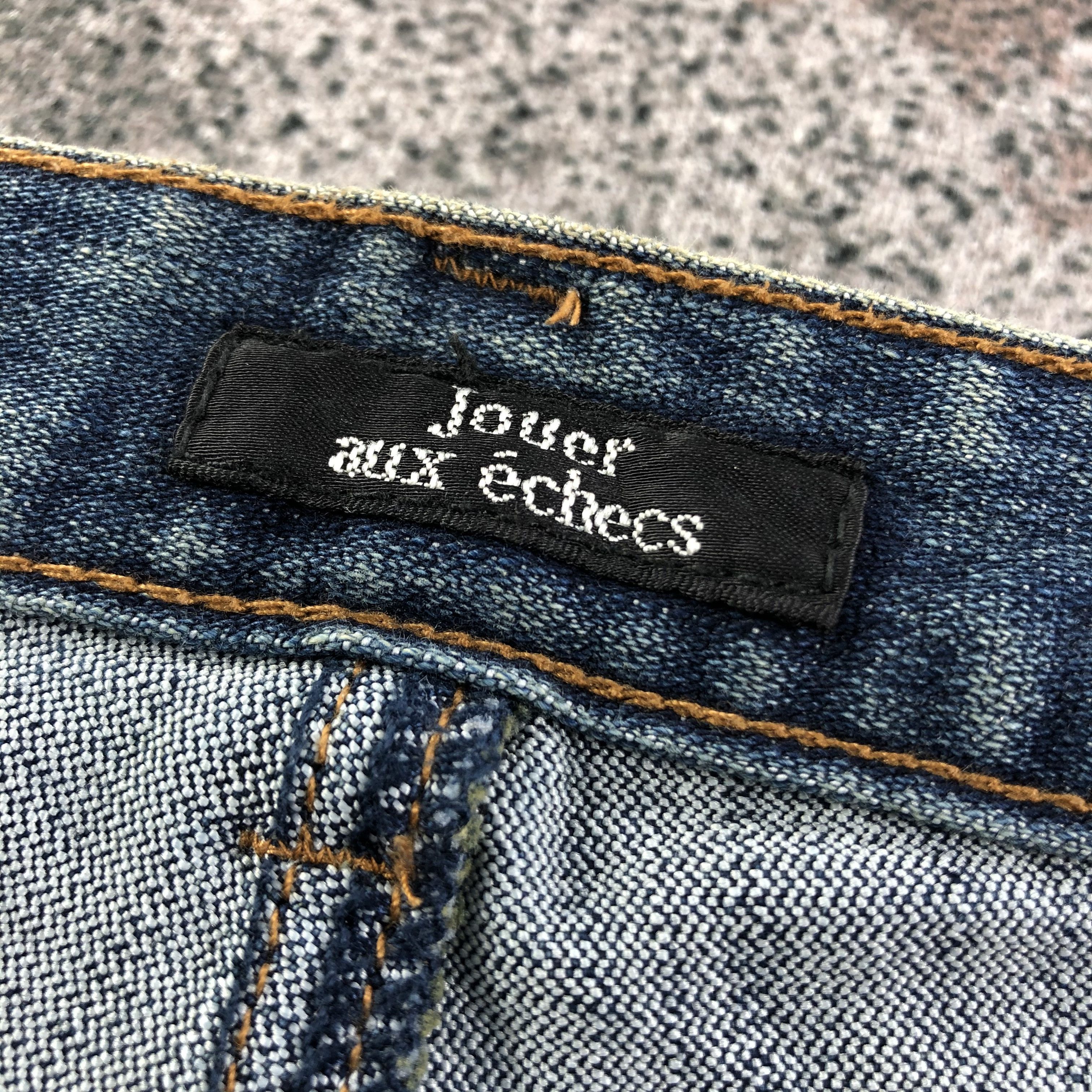 Japanese Brand Jouer Aux Eches Jeans Multipocket Flare Denim KJ1664 Size US 26 / EU 42 - 7 Thumbnail