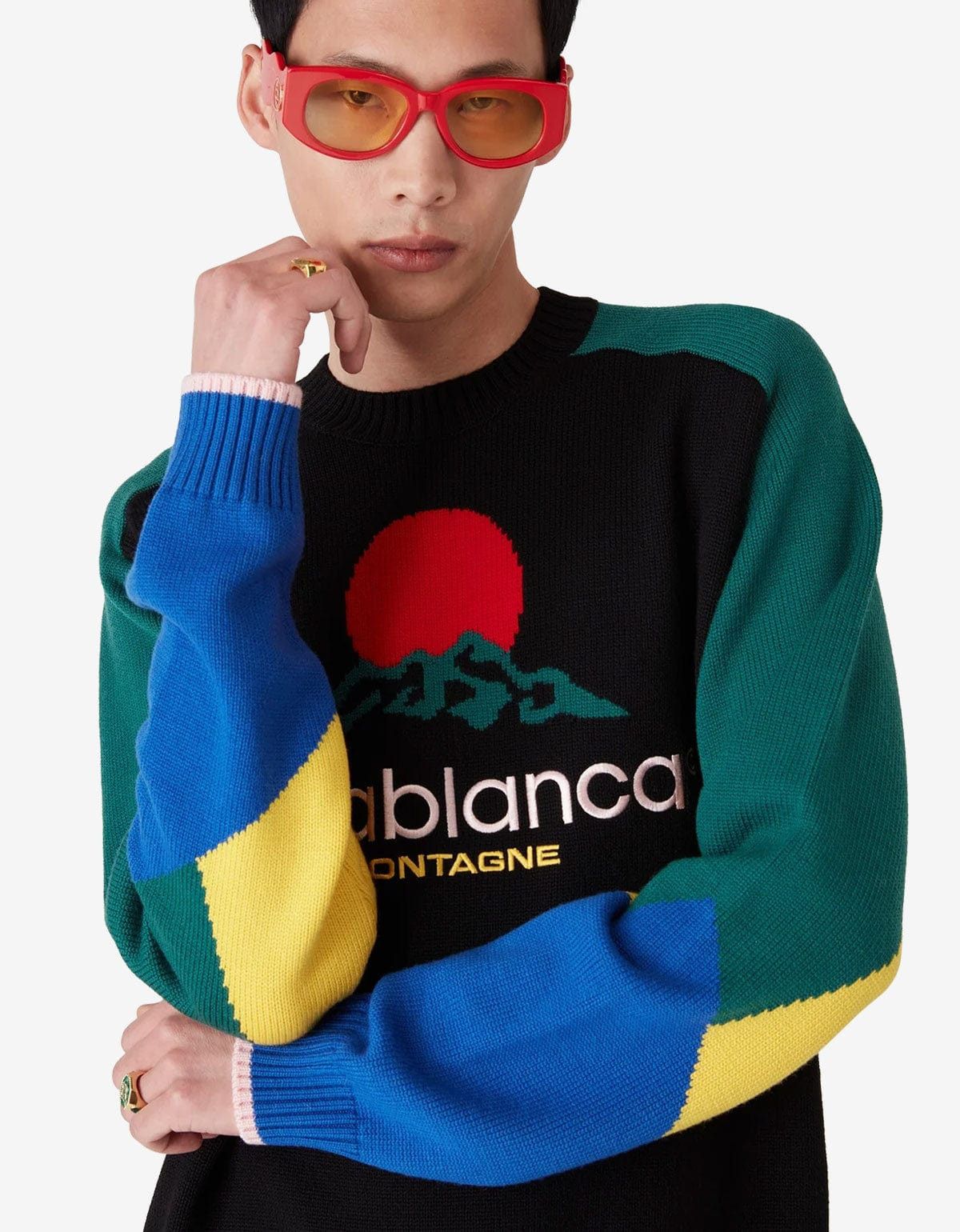 Casablanca Casablanca Multicolour Merino Montagne Jumper Size US L / EU 52-54 / 3 - 2 Thumbnail