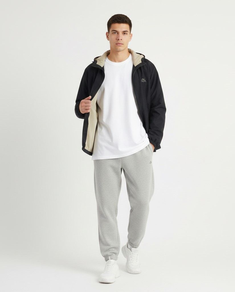 Kappa Kappa Men L Jacket Navy Beige Double Sided 8857 Size US L / EU 52-54 / 3 - 1 Thumbnail