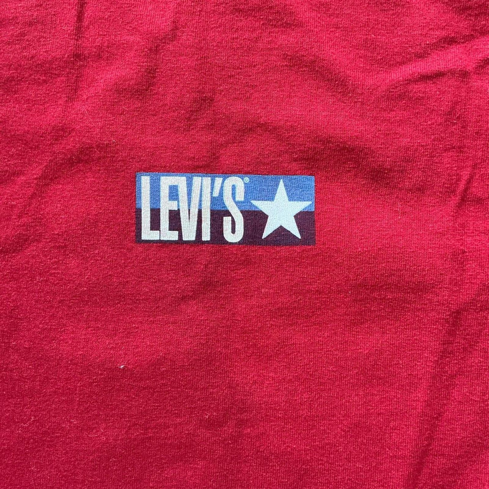 Levi's Vintage 90s Single Stitch Red Levi’s T-Shirt Size L Size US L / EU 52-54 / 3 - 2 Thumbnail