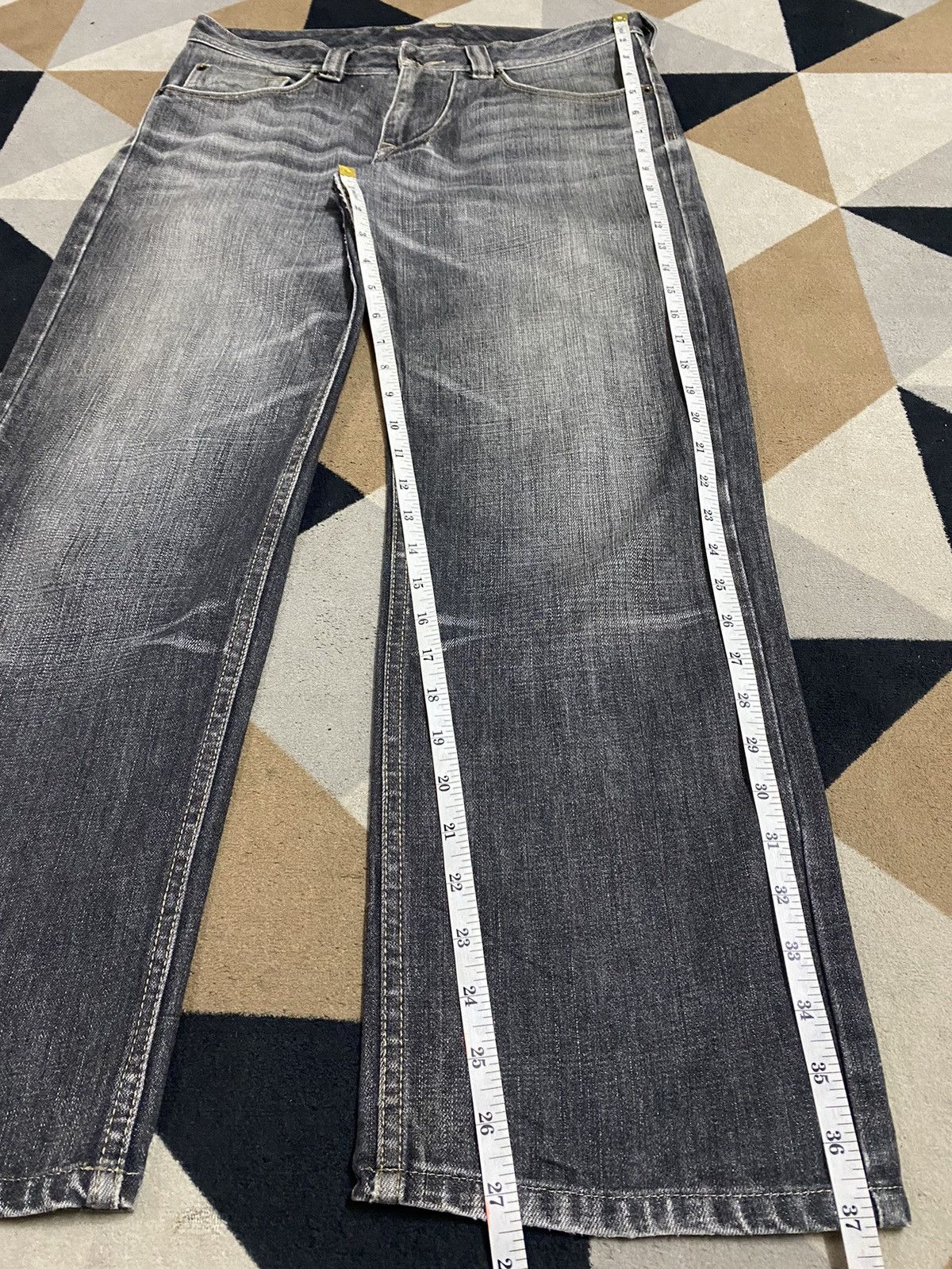George Vtg JapaneseBrands George Black Denim Whisker Loose Jeans Size US 32 / EU 48 - 12 Thumbnail