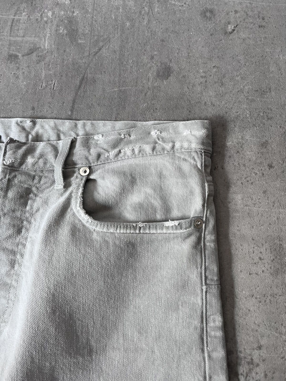 Dior Dior by Hedi Slimane 00s jeans grey white Size US 30 / EU 46 - 4 Thumbnail
