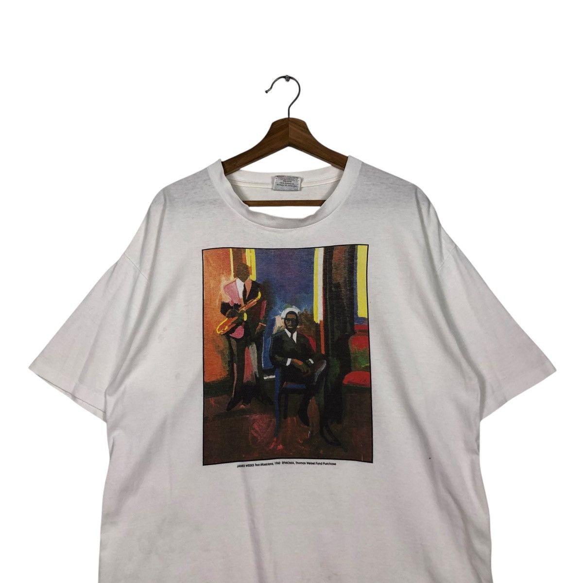 Vintage 🔥JAMES WEEKS TWO MUSICIANS 1960 SFMOMA THOMAS WEISEL FUND Size US XL / EU 56 / 4 - 5 Thumbnail