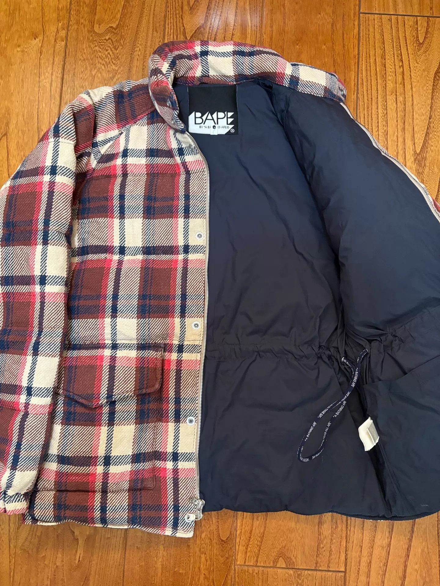 Bape BAPE NIGO Era Kimura Check Down Jacket M Good Condition Size US M / EU 48-50 / 2 - 3 Thumbnail