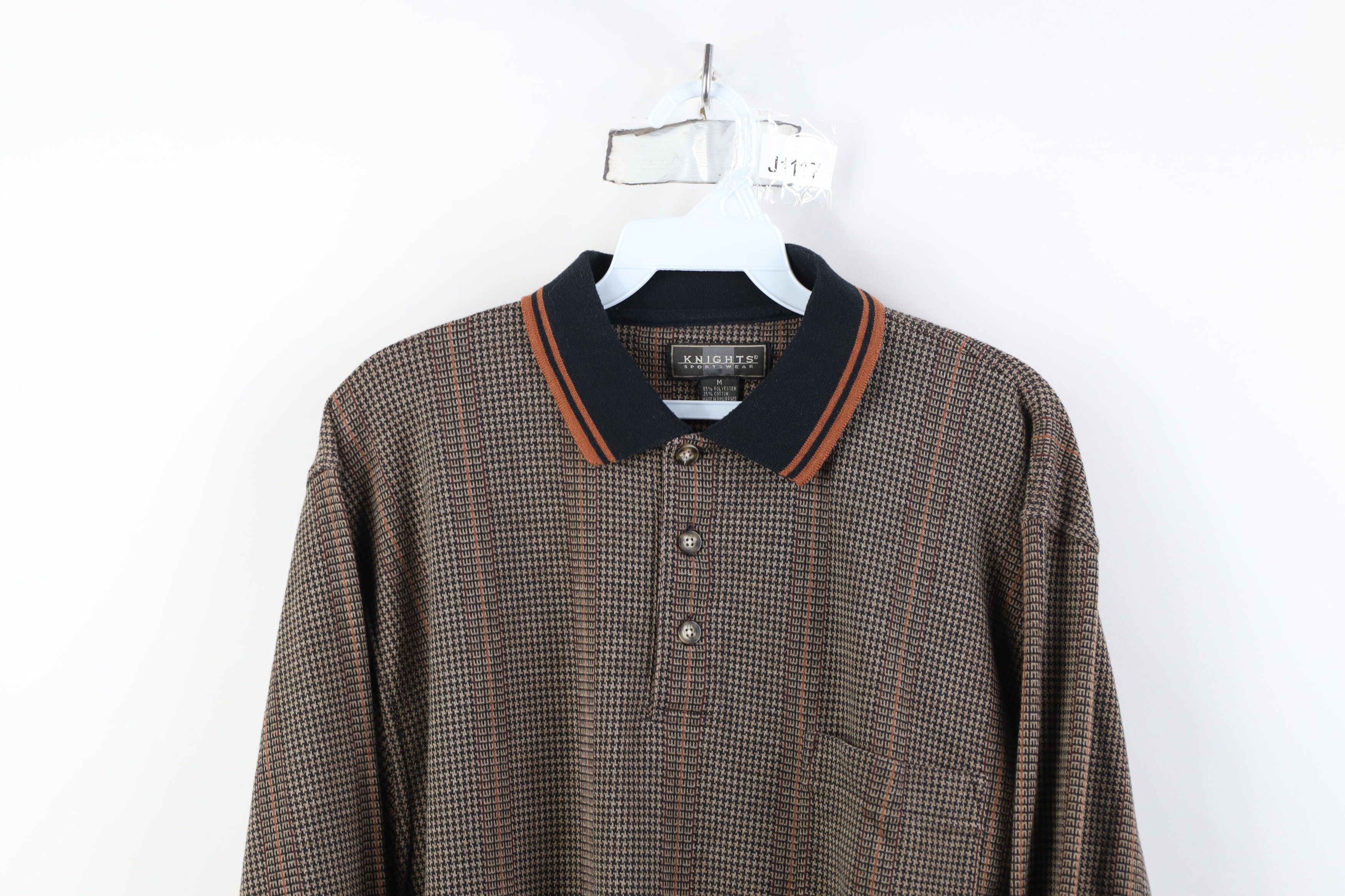 Vintage Vintage 90s Streetwear Knit Long Sleeve Rugby Polo Shirt Size US M / EU 48-50 / 2 - 2 Thumbnail