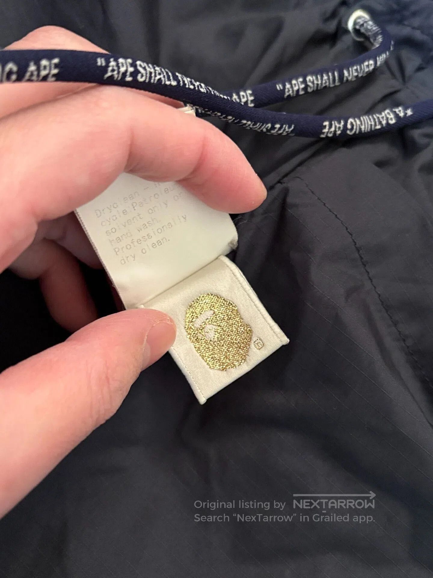 Bape bape quilted jacket with adjustable waist. Size US M / EU 48-50 / 2 - 9 Thumbnail