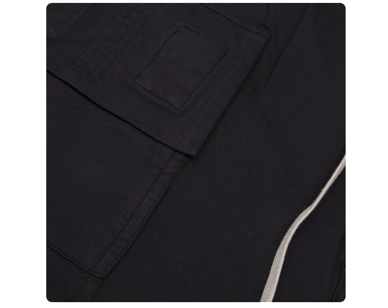 Rick Owens Drkshdw Rick Owens DRKSHDW Men's Black Gusseted Drop Crotch Joggers Size US 30 / EU 46 - 4 Thumbnail