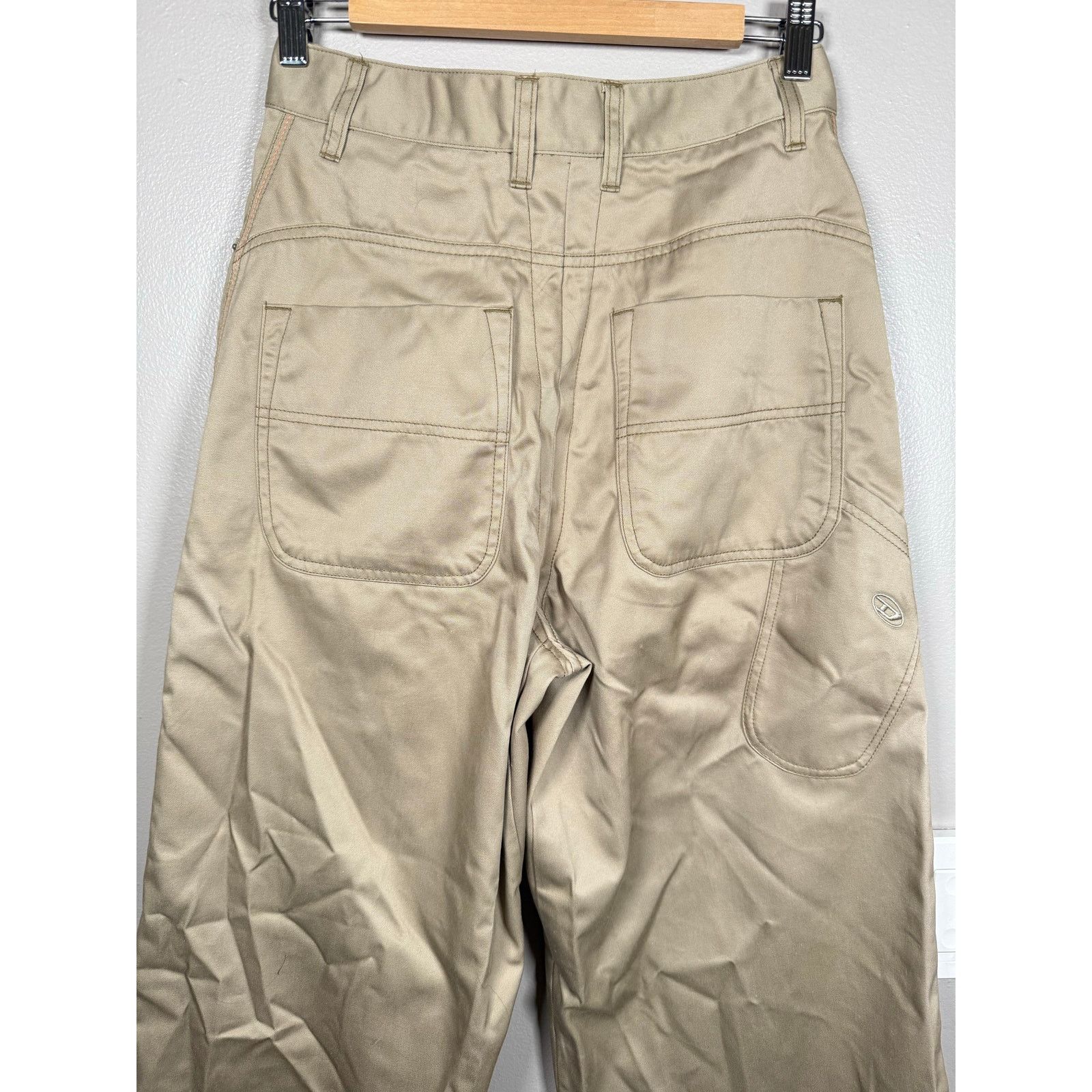 Diesel NWT Diesel High waisted P-Bistro Wide Leg Pants $225 size 28 Size 28" / US 6 / IT 42 - 13 Thumbnail